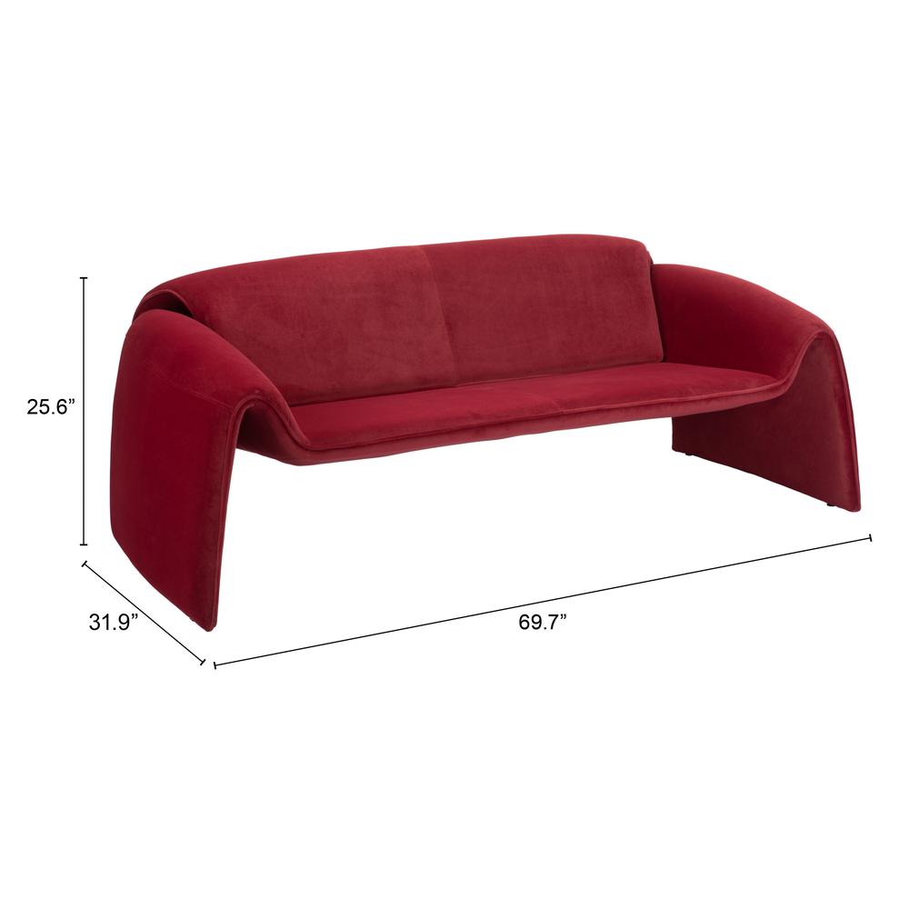 Horten Sofa Red. Picture 4