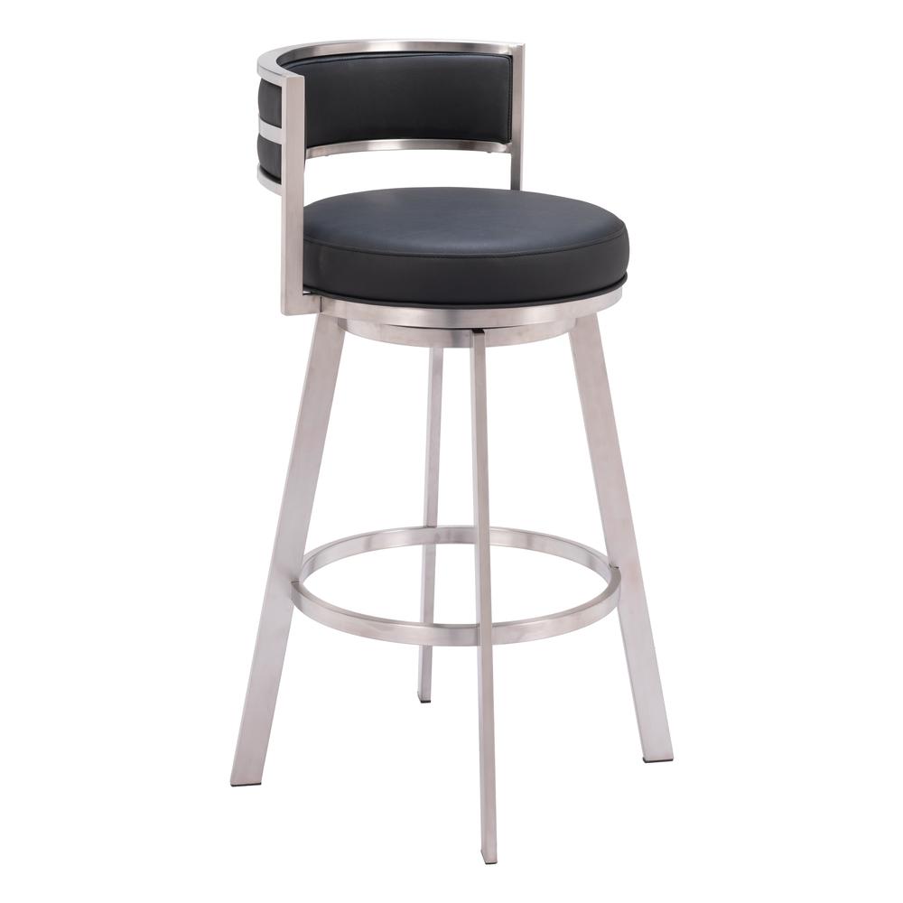 Gimsby Swivel Barstool Black. Picture 6