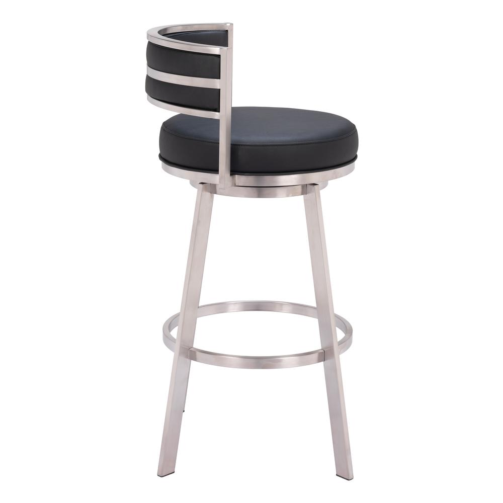 Gimsby Swivel Barstool Black. Picture 8