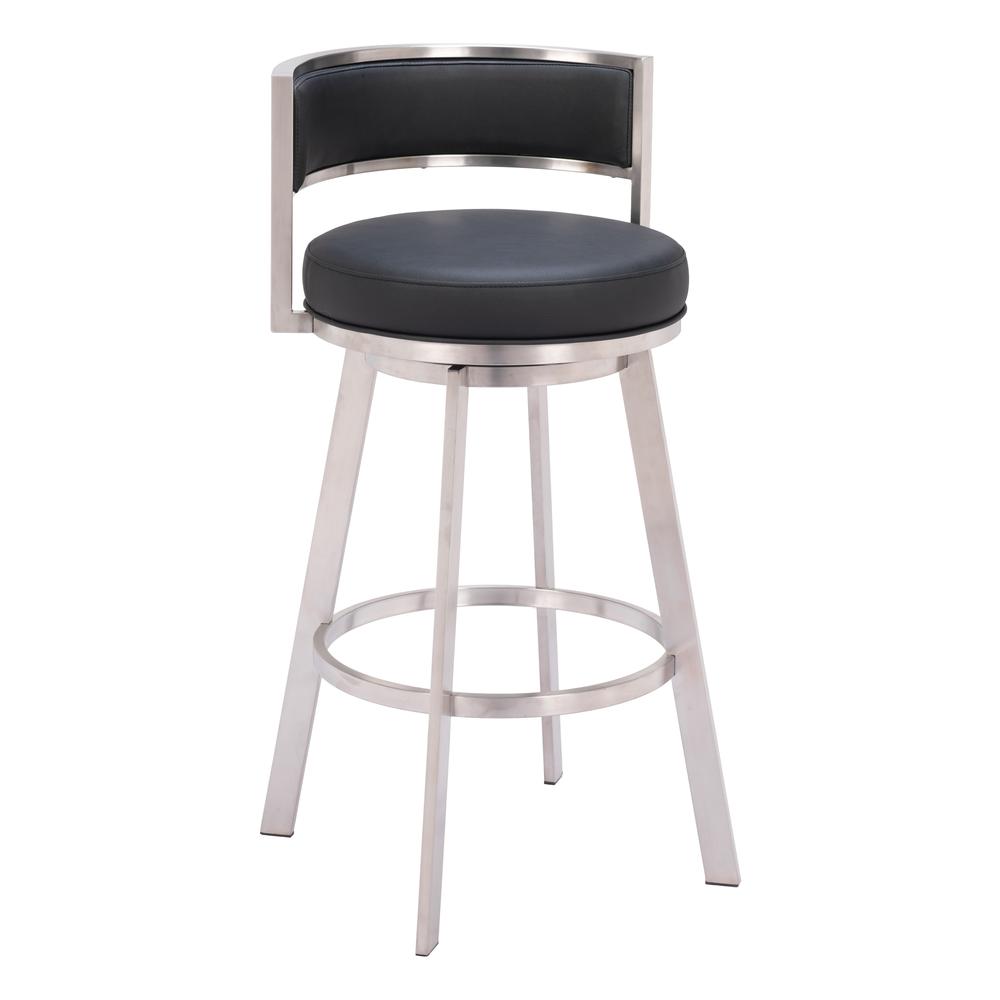 Gimsby Swivel Barstool Black. Picture 2