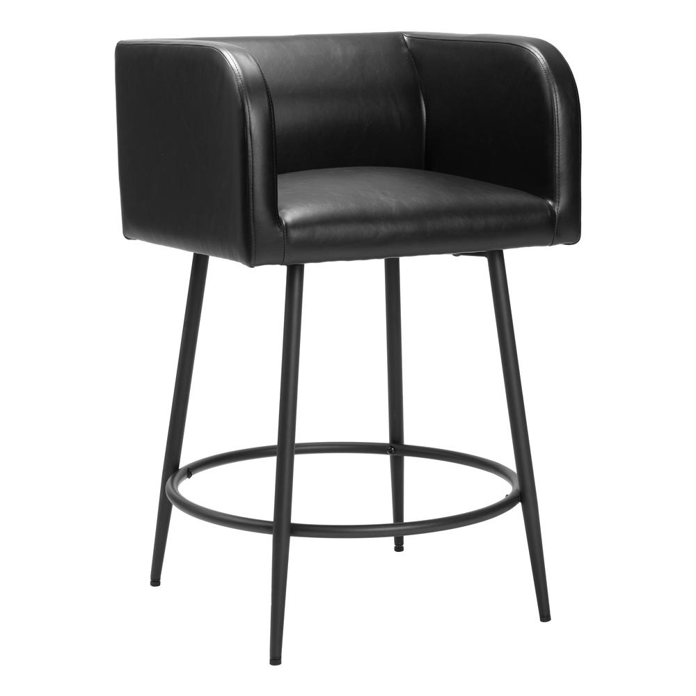 Horbat Counter Stool (Set of 2) Black. Picture 1