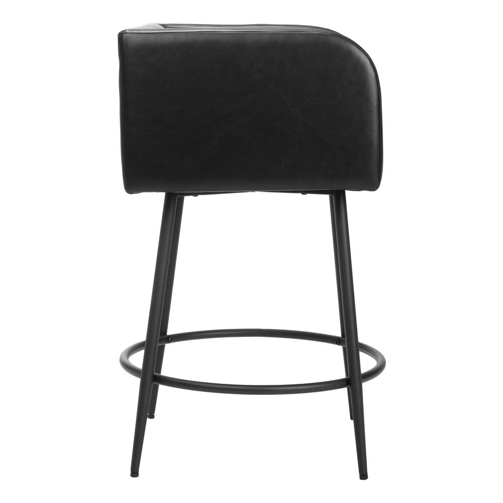Horbat Counter Stool (Set of 2) Black. Picture 2