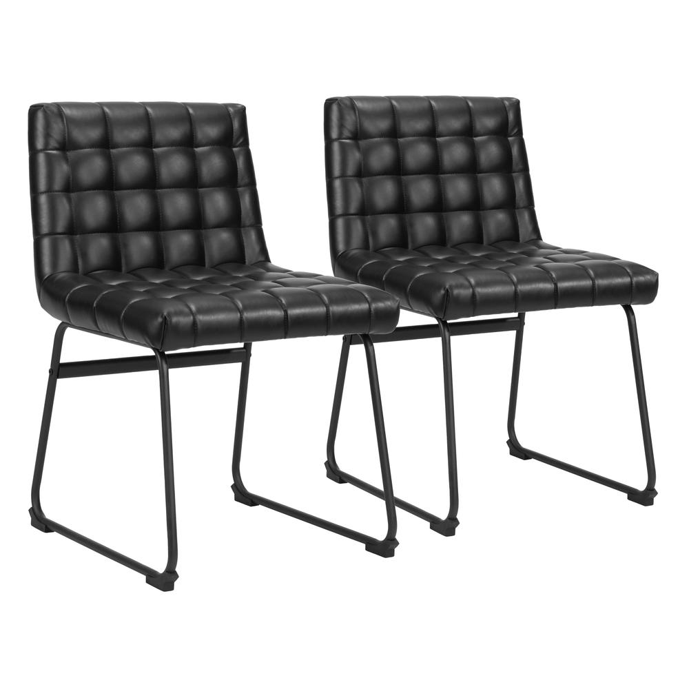 Pago Dining Chair (Set of 2) Black. Picture 9