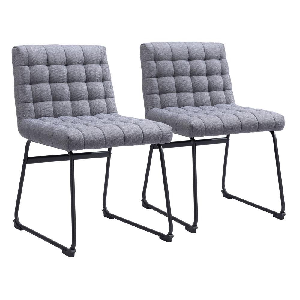 Pago Dining Chair (Set of 2) Gray. Picture 8