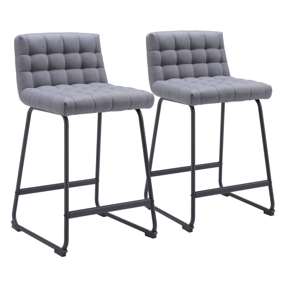 Pago Counter Stool (Set of 2) Gray. Picture 3