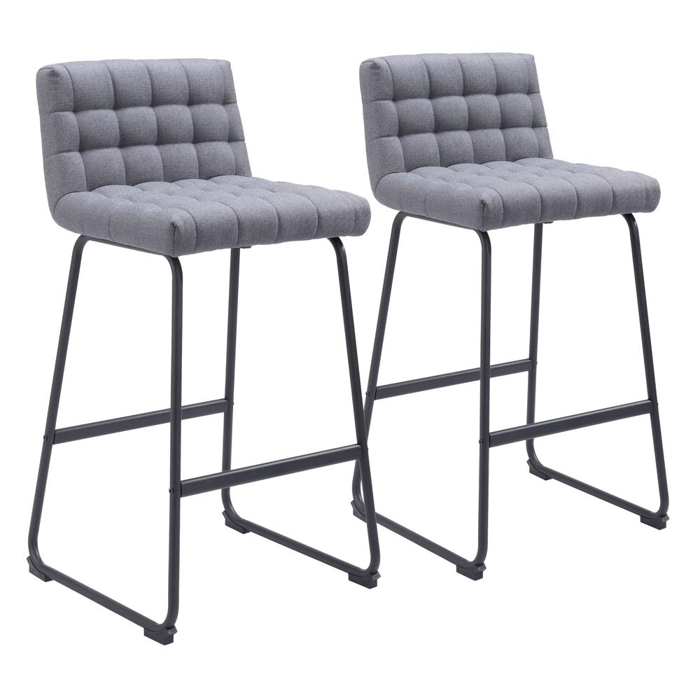 Pago Barstool (Set of 2) Gray. Picture 6
