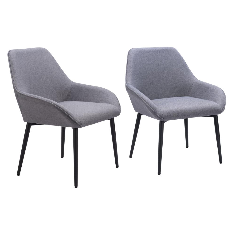Vila Dining Chair (Set of 2) Gray. Picture 3