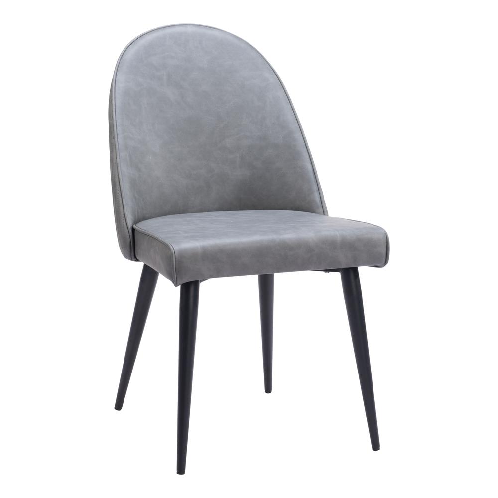 Silloth Armless Dining Chair (Set of 2) Gray. Picture 1