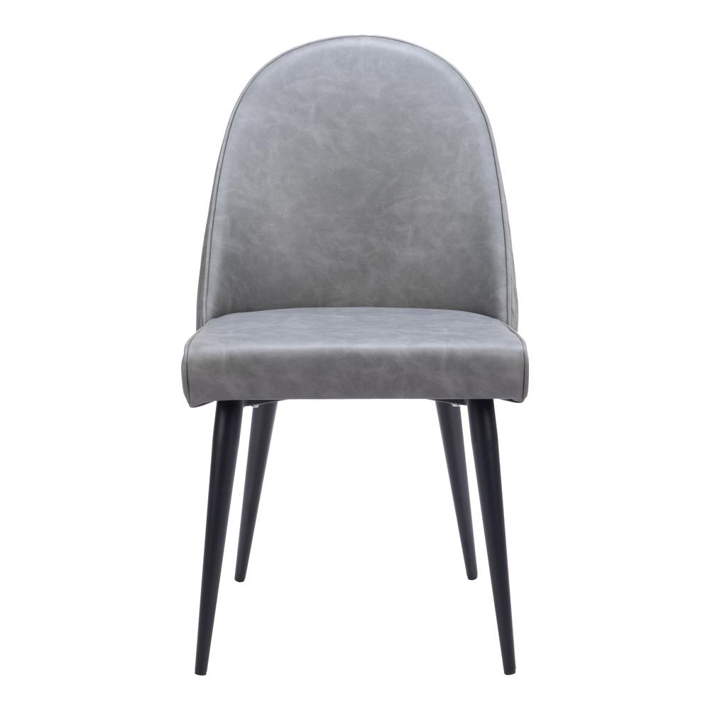 Silloth Armless Dining Chair (Set of 2) Gray. Picture 3