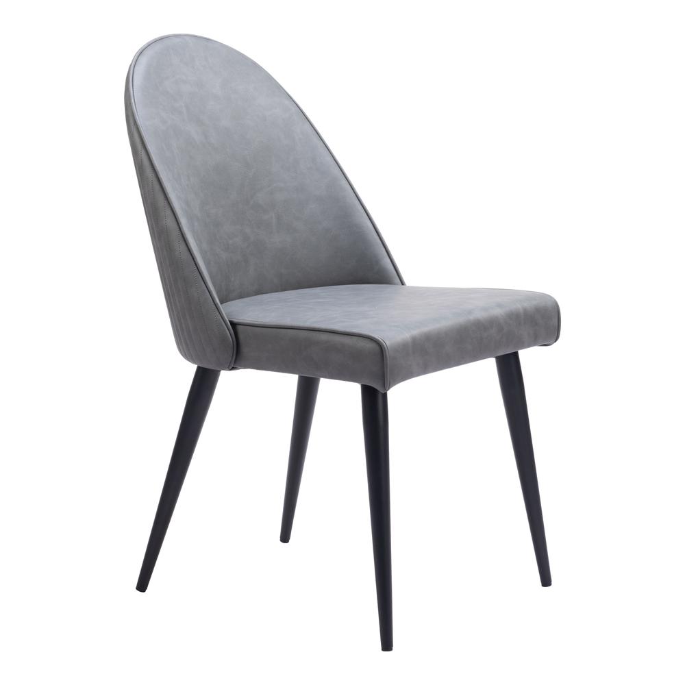 Silloth Armless Dining Chair (Set of 2) Gray. Picture 9