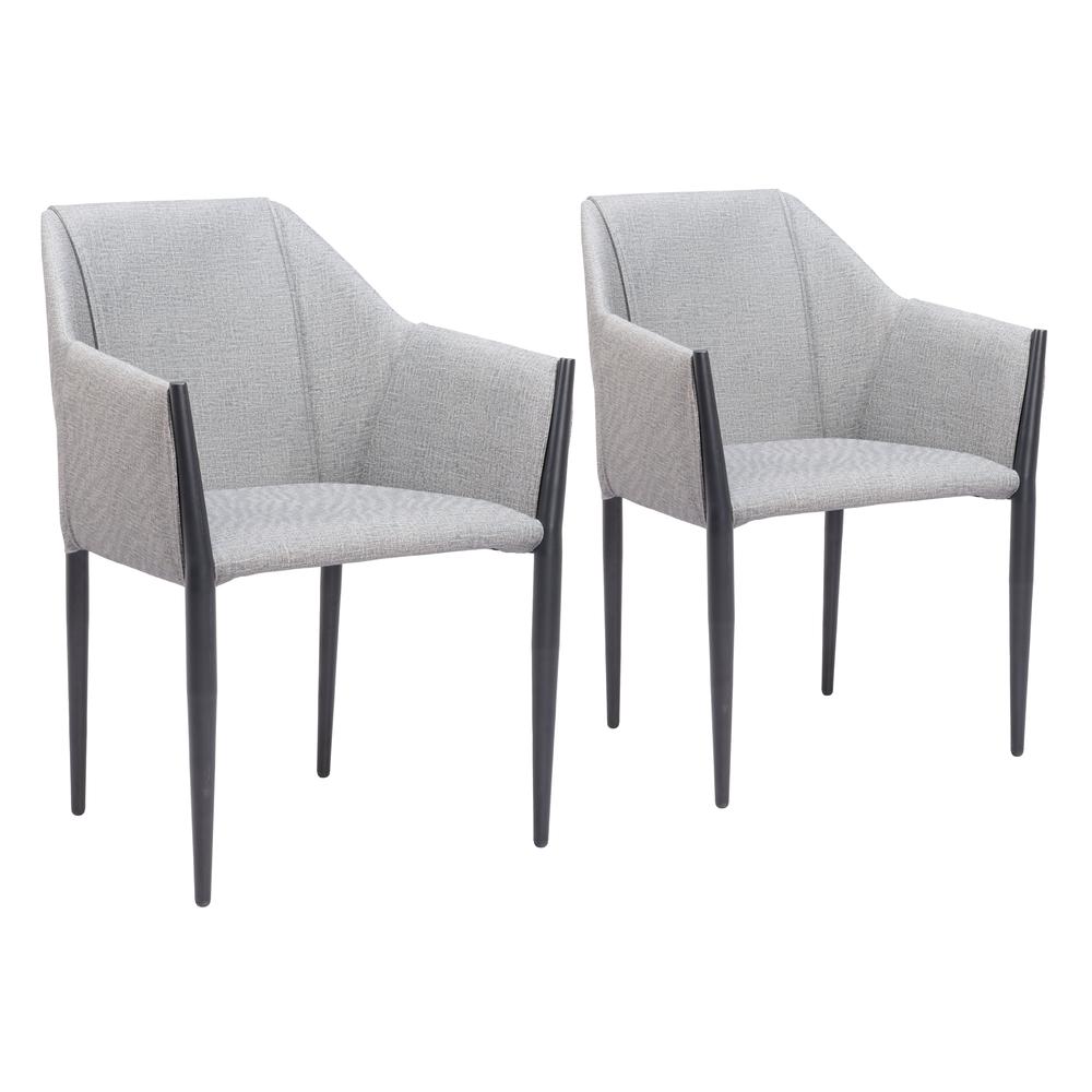 Andover Dining Chair (Set of 2) Slate Gray. Picture 3