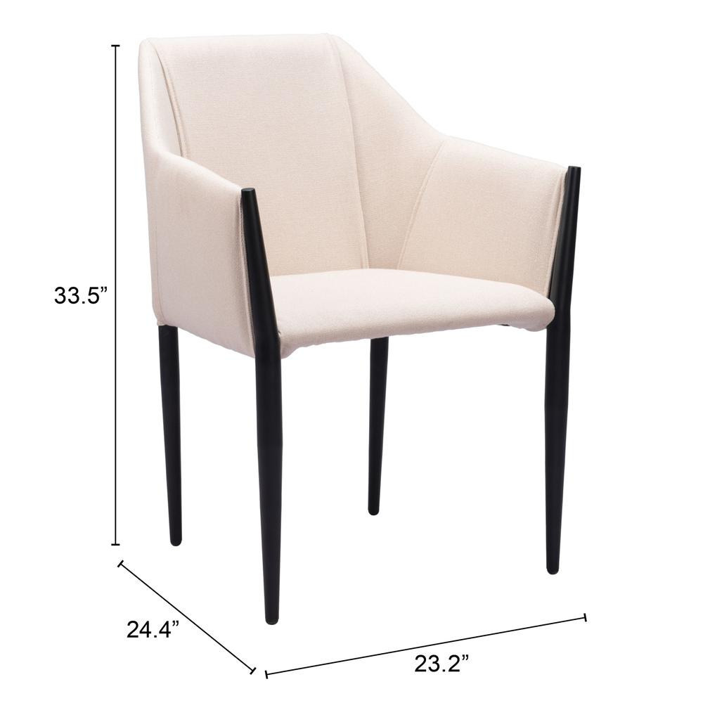 Andover Dining Chair (Set of 2) Beige. Picture 8