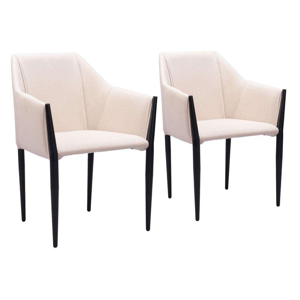Andover Dining Chair (Set of 2) Beige. Picture 9