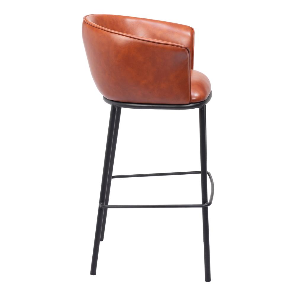 Garston Barstool Brown. Picture 4