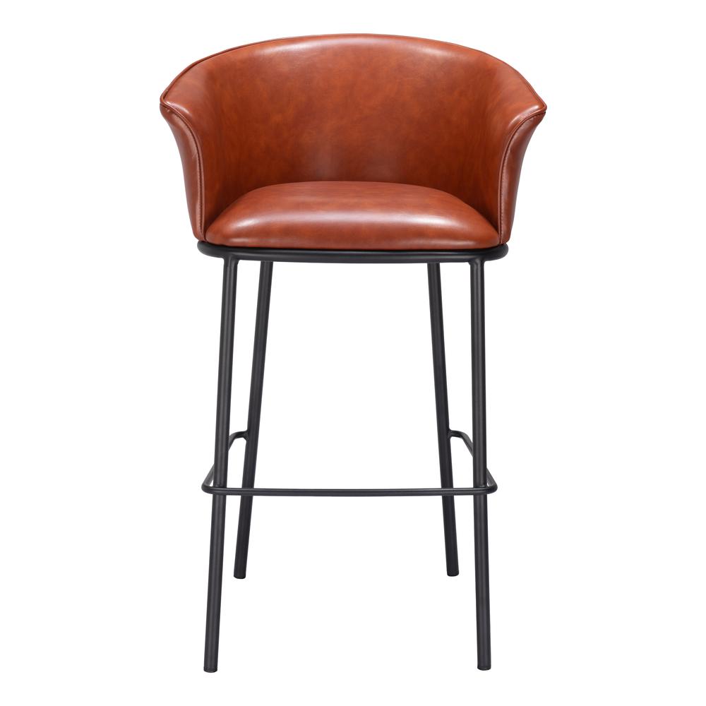Garston Barstool Brown. Picture 2