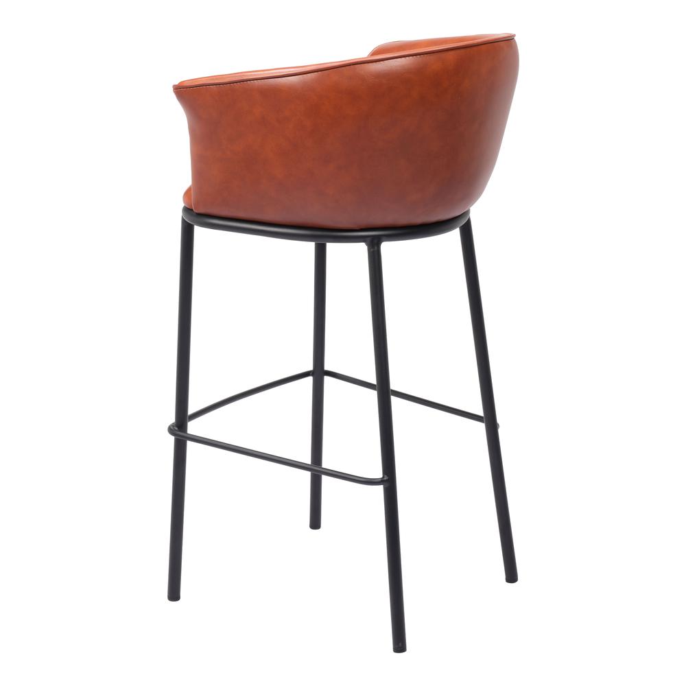 Garston Barstool Brown. Picture 6
