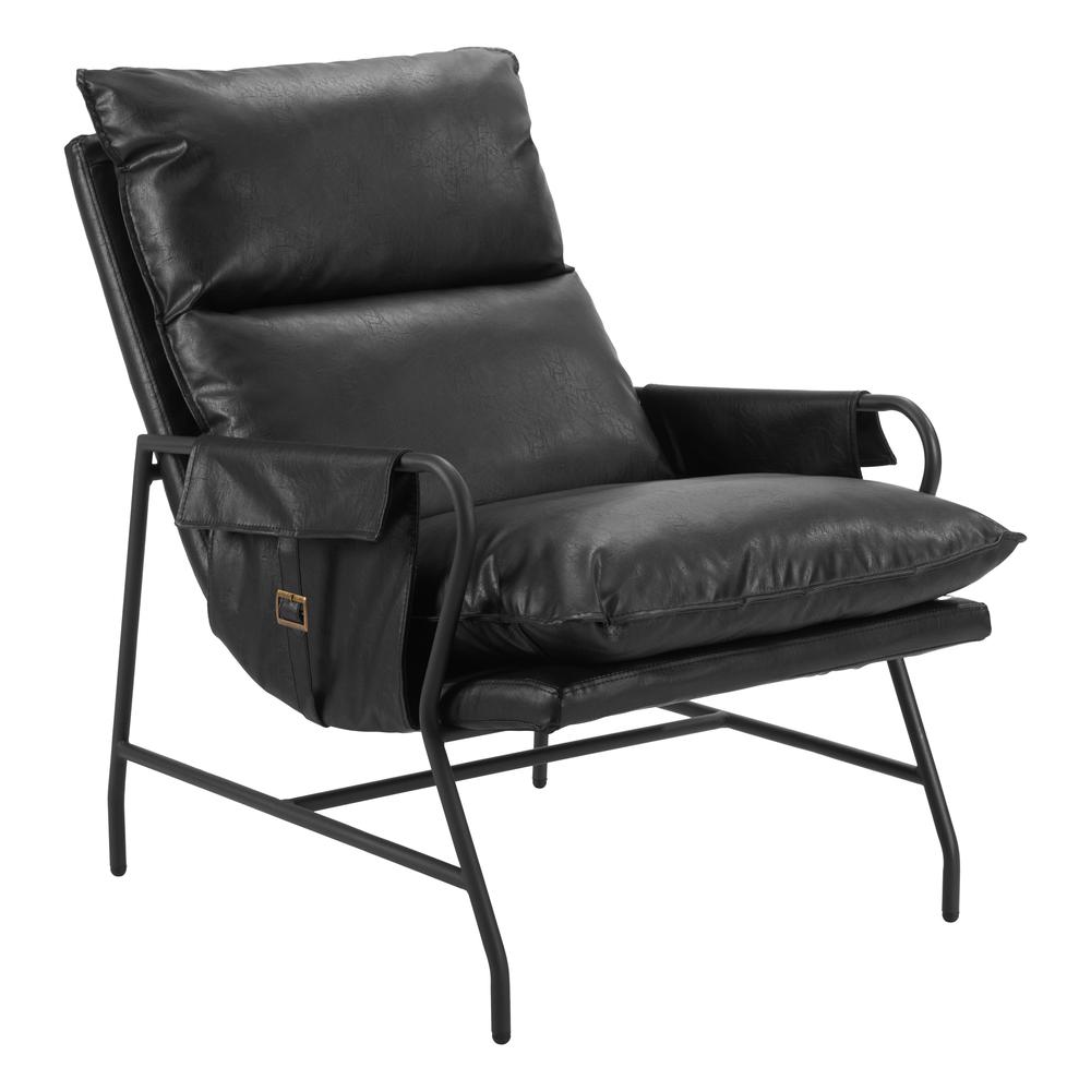 Halaus Accent Chair Black. Picture 1