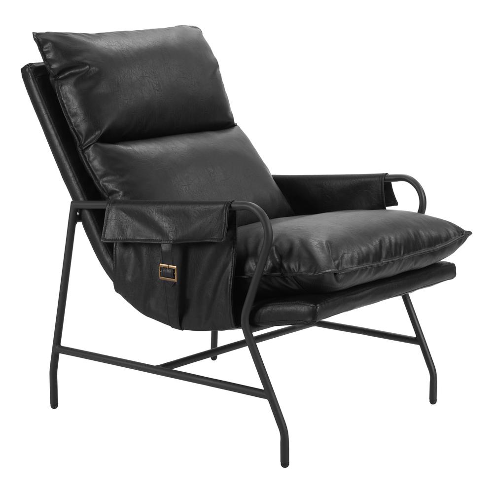 Halaus Accent Chair Black. Picture 3