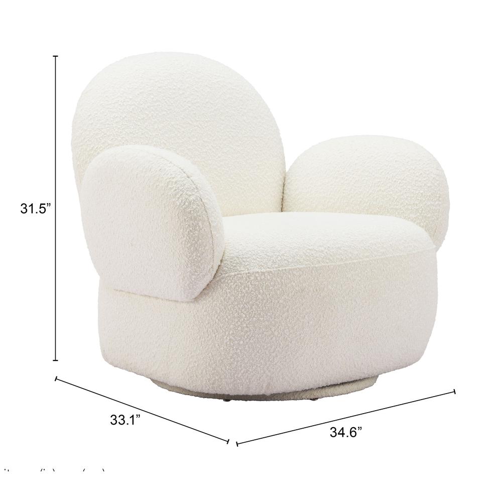 Pilka Swivel Chair White. Picture 1