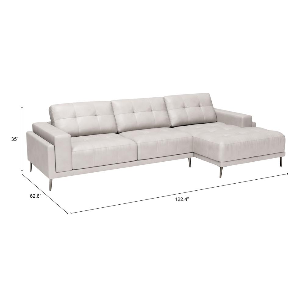 Bliss RAF Chaise Sectional Beige. Picture 1