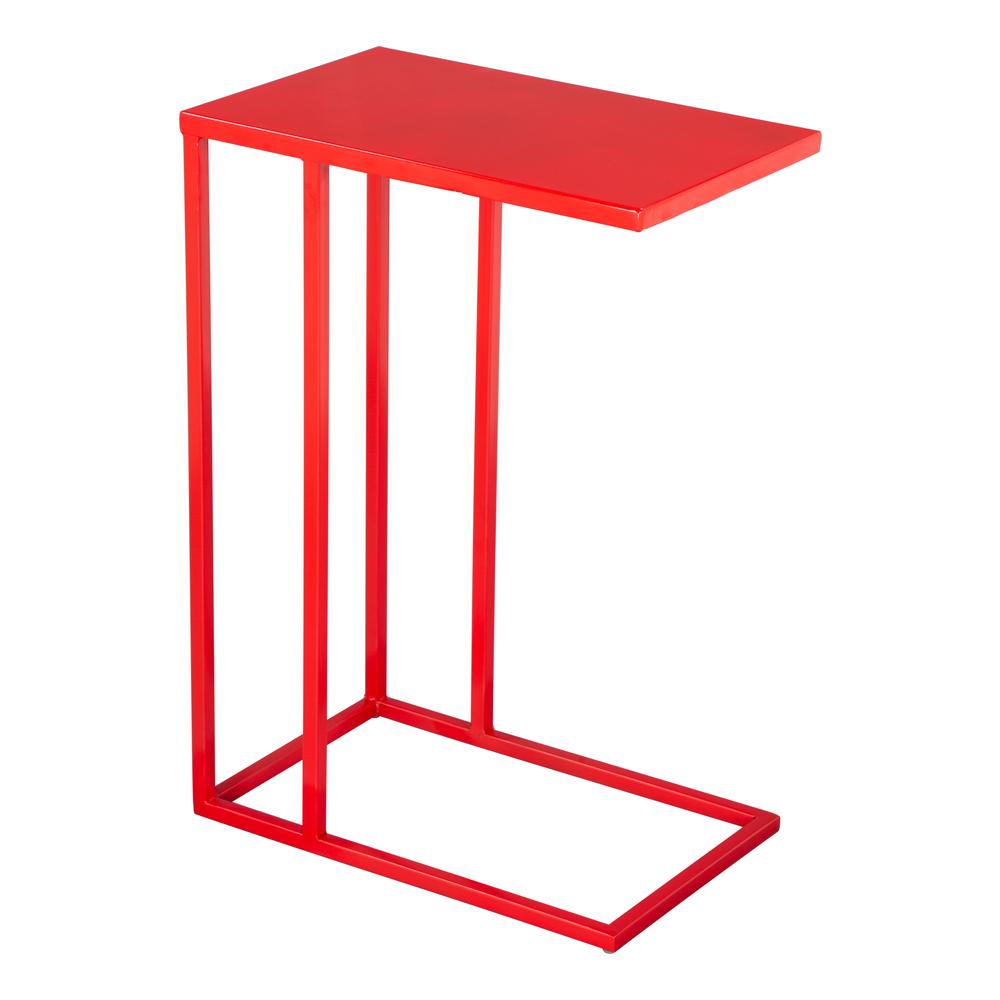 Atom Side Table Red. Picture 1