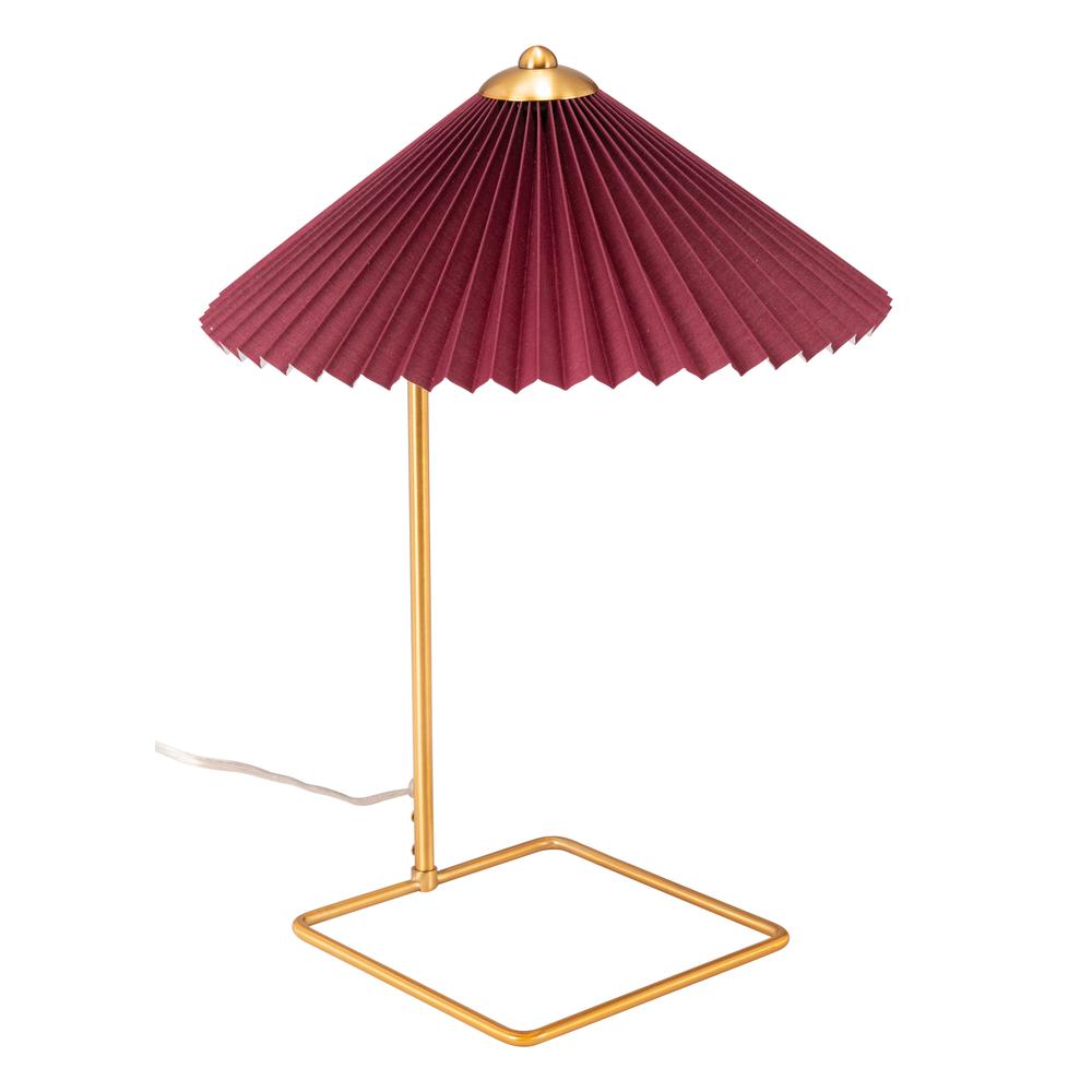 Charo Table Lamp Red & Gold. Picture 5