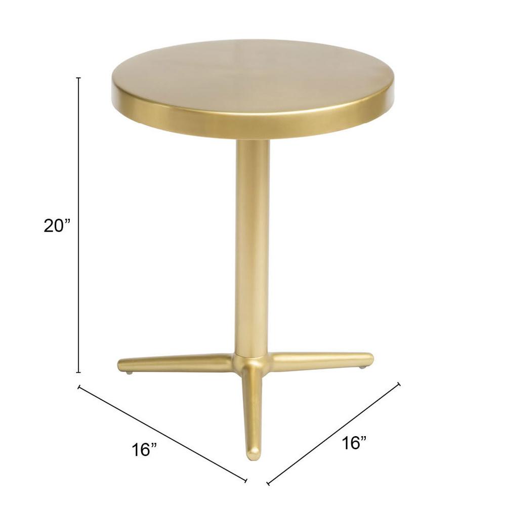 Derby Accent Table Gold. Picture 7