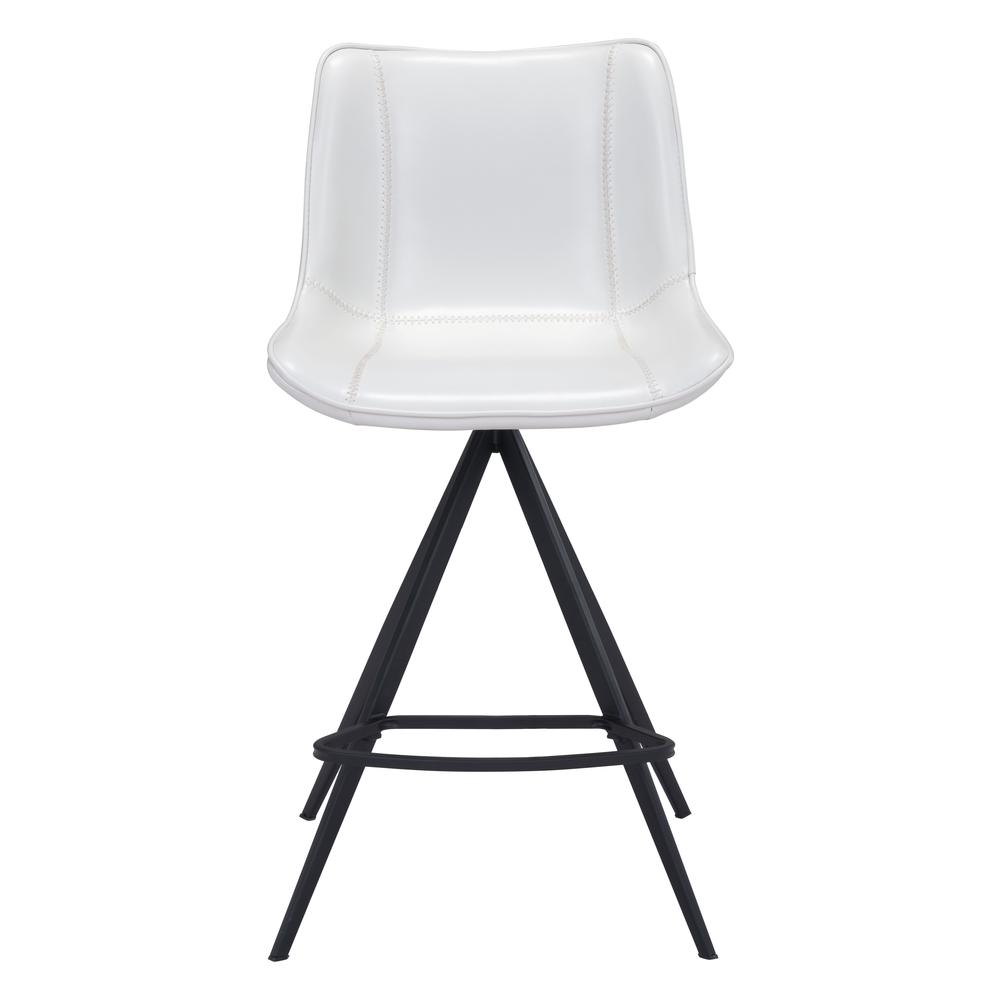 Aki Counter Chair (Set of 2) White & Black. Picture 4