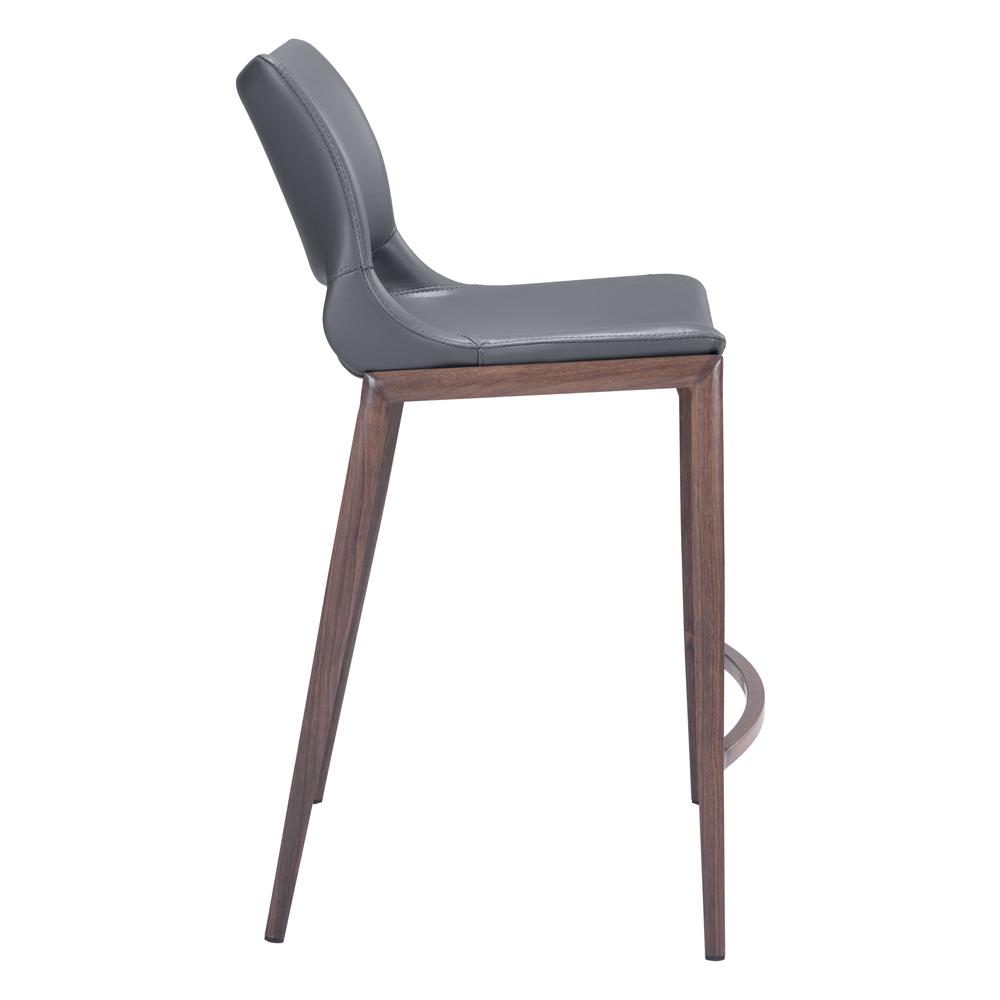 Ace Counter Chair (Set of 2), Dark Gray & Walnut, Belen Kox. Picture 3