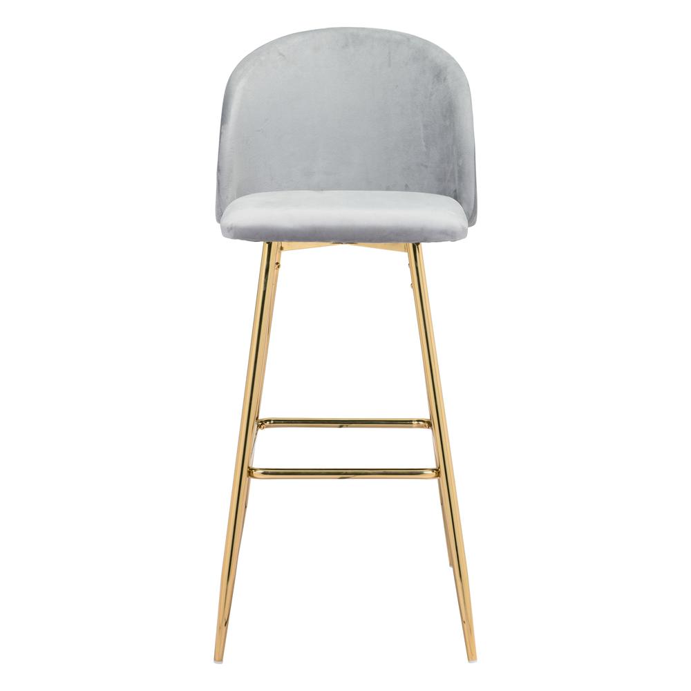 Cozy Barstool Gray & Gold. Picture 4