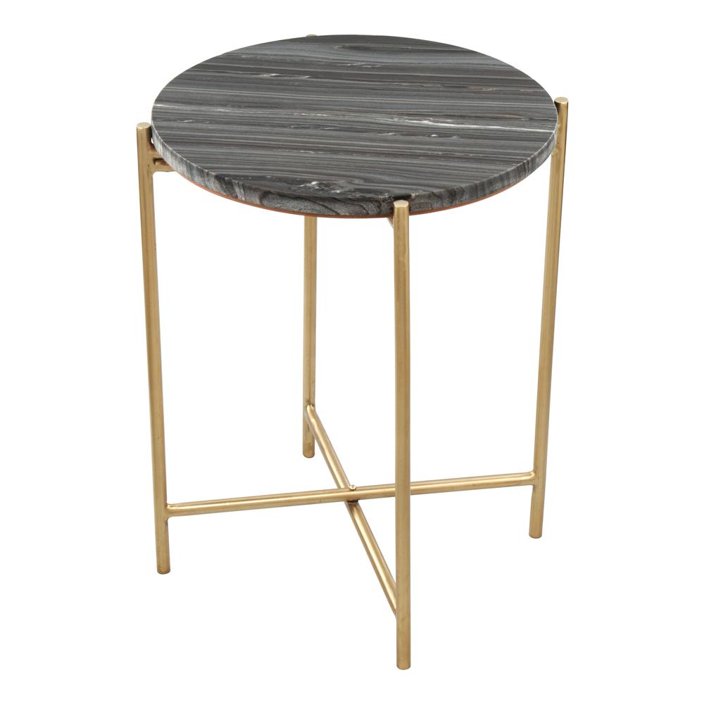 David Side Table Gray & Gold. Picture 4