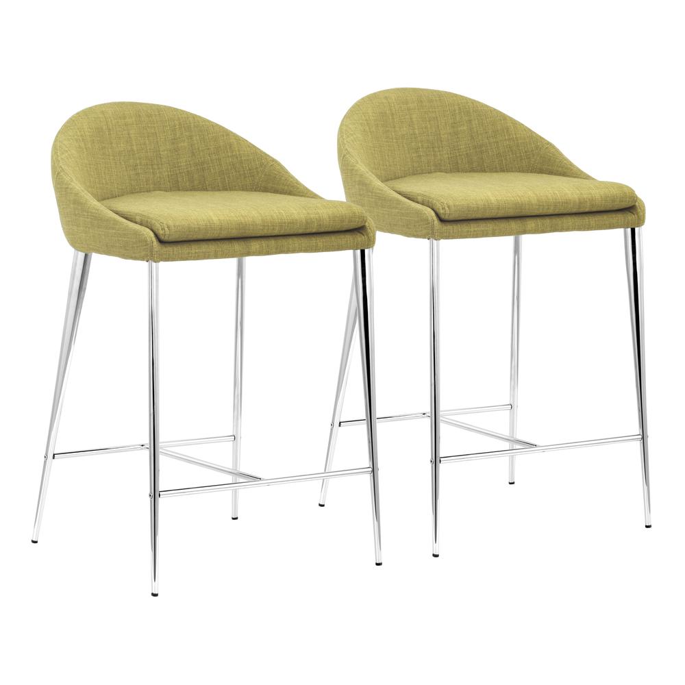Reykjavik Counter Stool (Set of 2) Pea Green. Picture 1