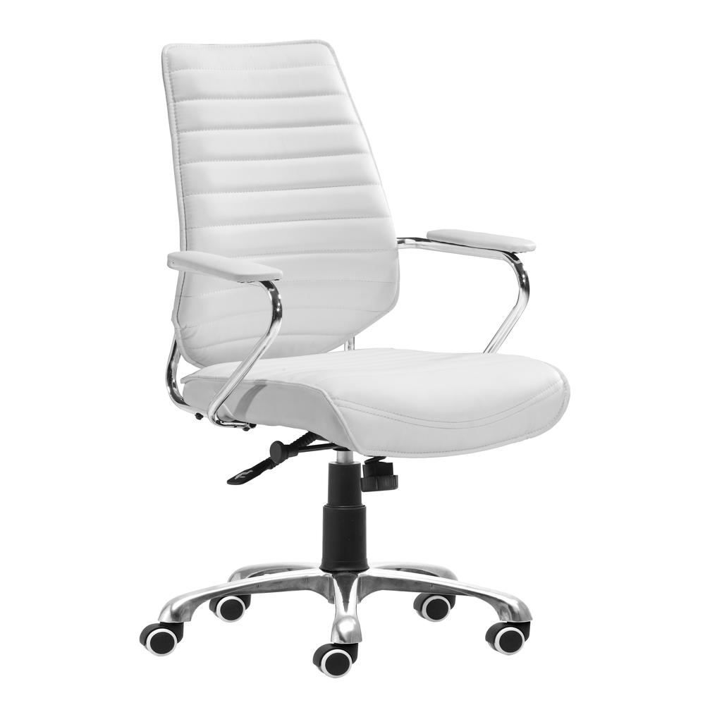 Enterprise Low Back Office Chair White. Picture 1