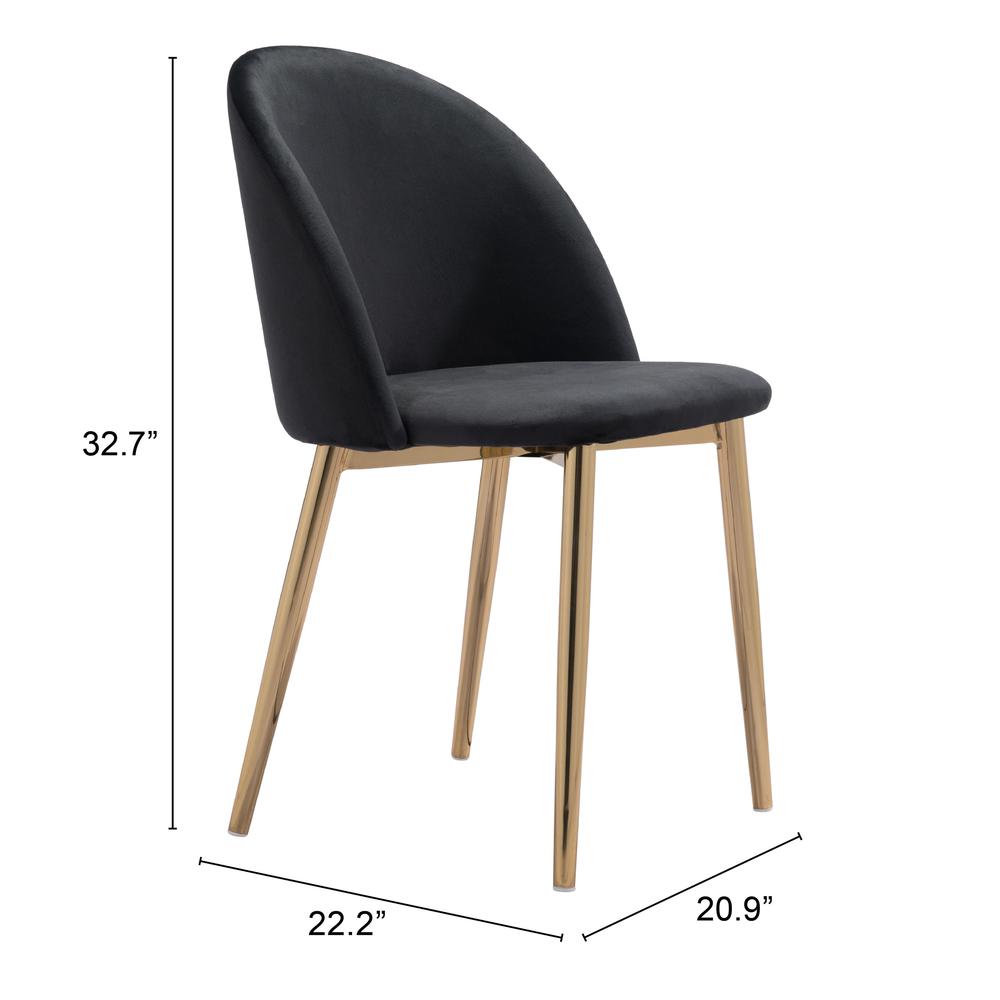 CozyComfort Dining Chairs (Set of 2) - Black, Belen Kox. Picture 8