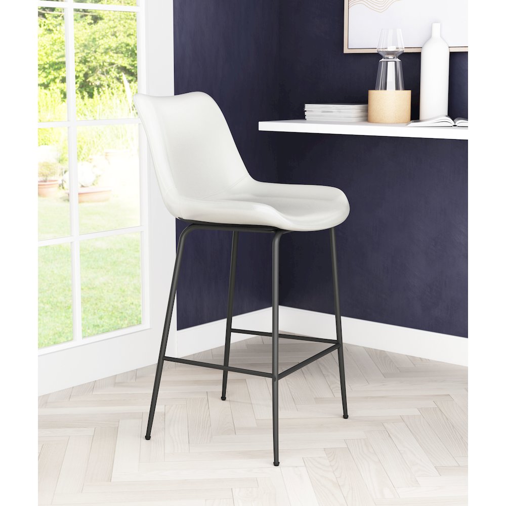 Byron Counter Stool White. Picture 6
