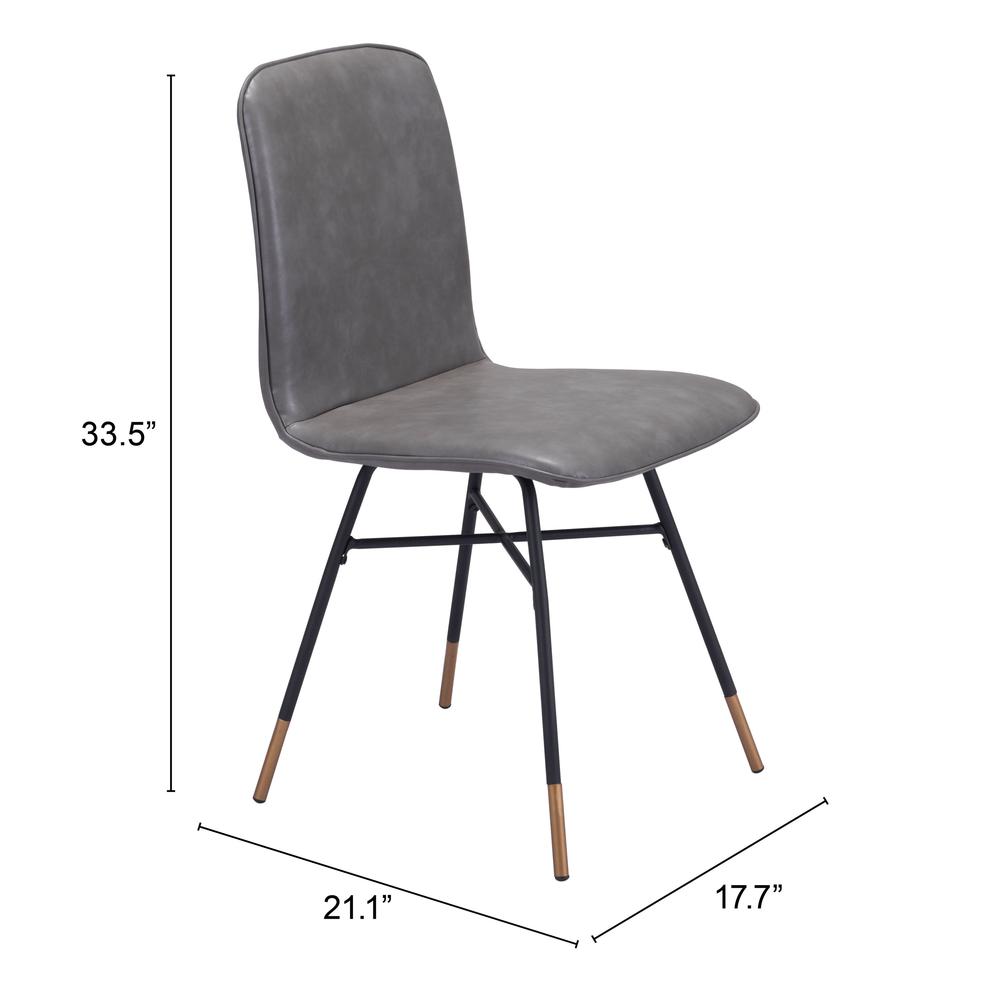 Var Dining Chair (Set of 2) Gray. Picture 9