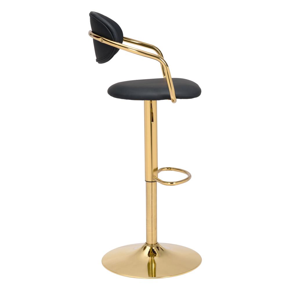 Gusto Bar Chair Black & Gold. Picture 2