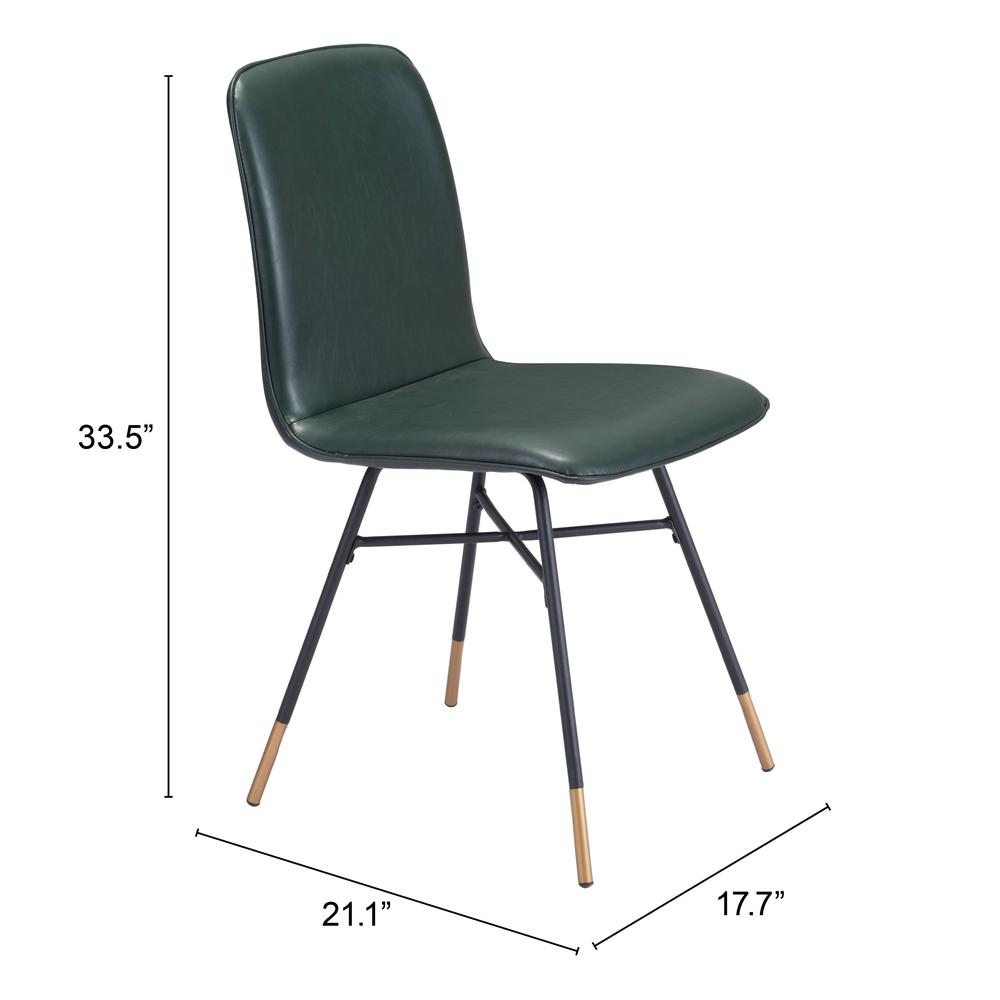 Var Dining Chair (Set of 2) Green. Picture 9