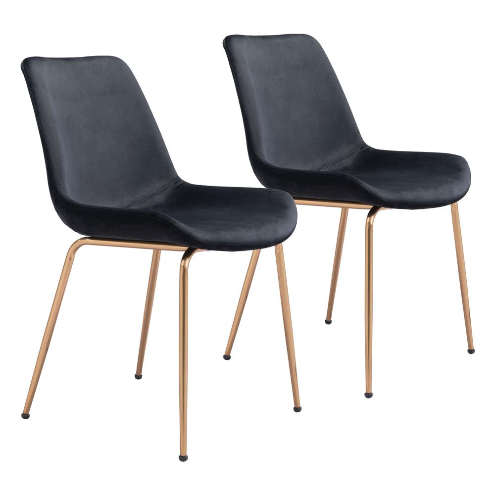 Set of 2 Tony Black Dining Chairs, Belen Kox. Picture 1