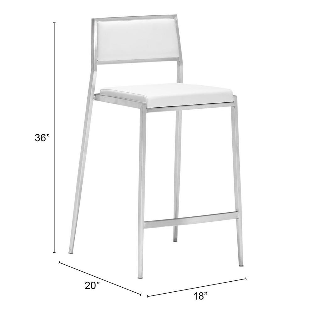 Dolemite Counter Stool (Set of 2) White. Picture 8