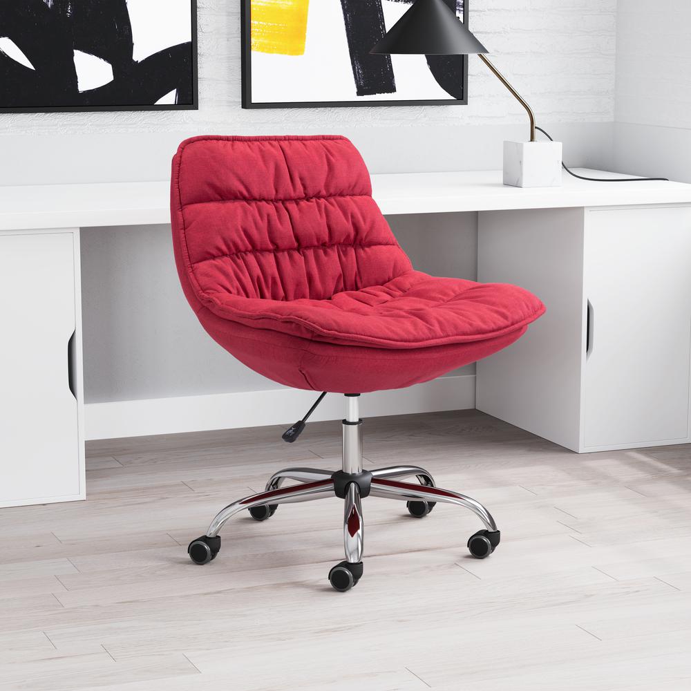 Down Low Office Chair Red. Picture 6