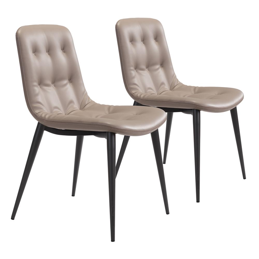 Tangiers Dining Chair (Set of 2) Taupe. Picture 1