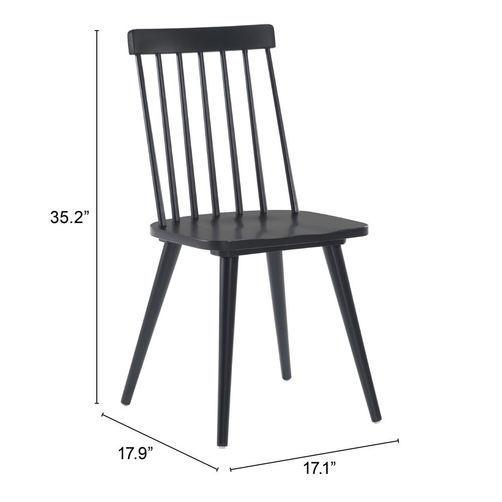 Ashley Dining Chair (Set of 2) Black. Picture 8