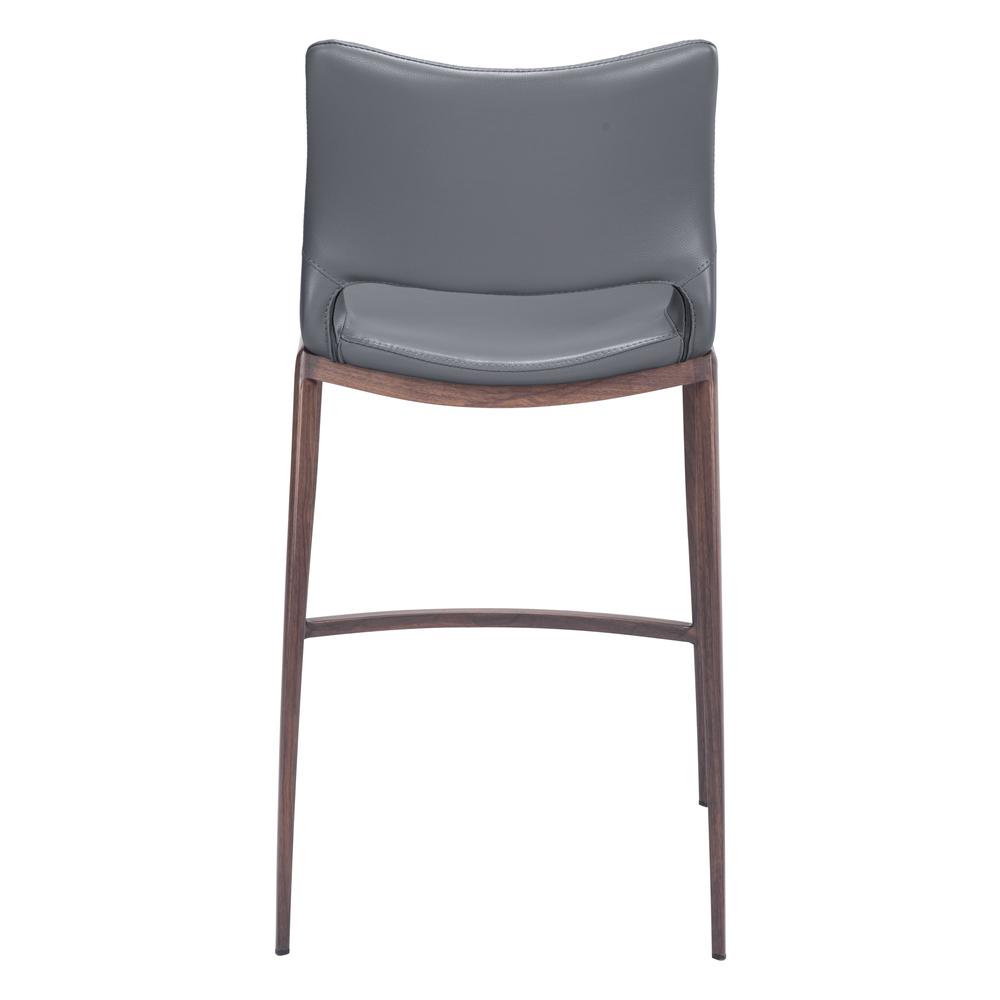Ace Counter Stool (Set of 2) Dark Gray & Walnut. Picture 5