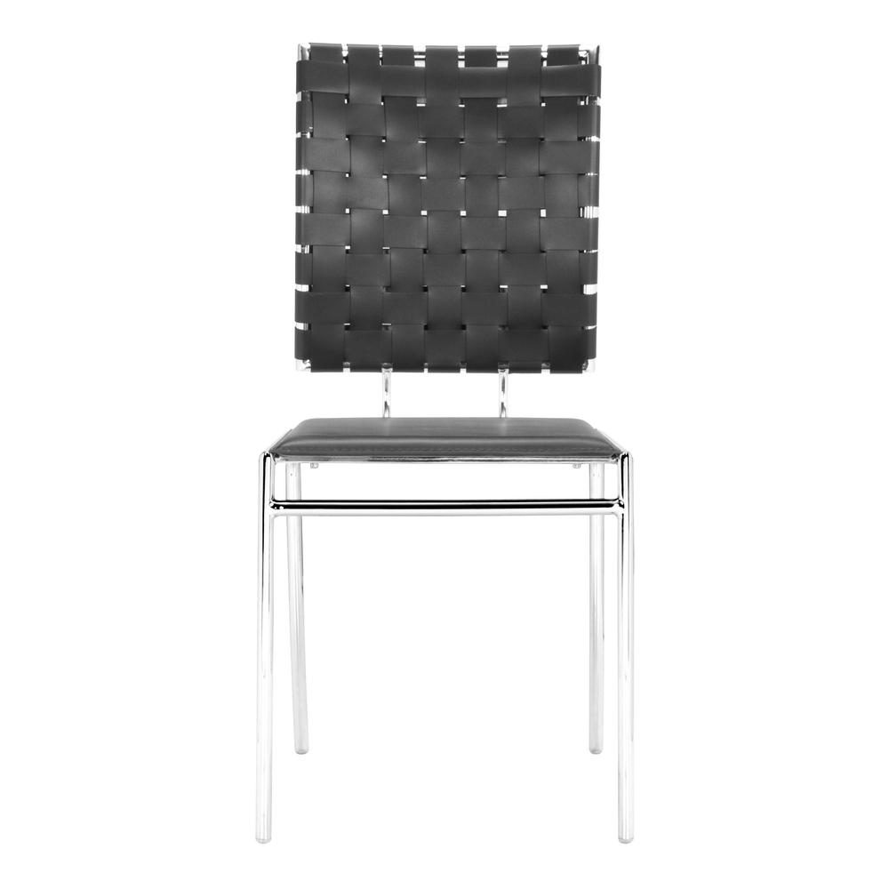 Cross Dining Chair Black. Picture 3
