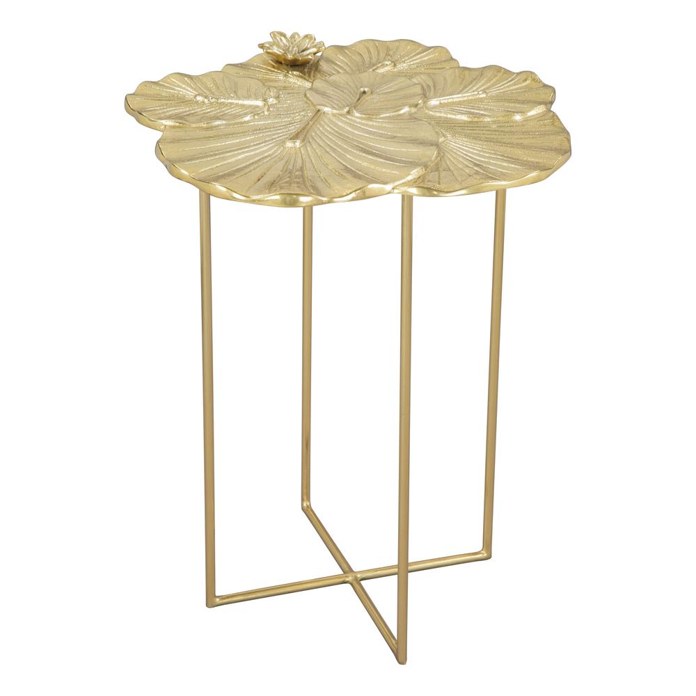 Lotus Side Table Gold. Picture 1