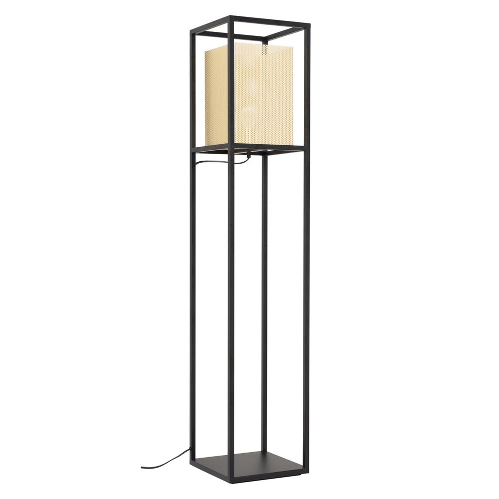 Yves Floor Lamp Gold & Black. Picture 4