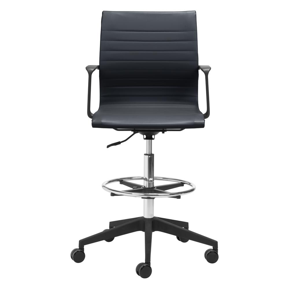 Stacy Drafter Office Chair Black. Picture 3