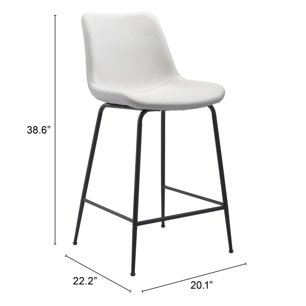 Byron Counter Stool White. Picture 8