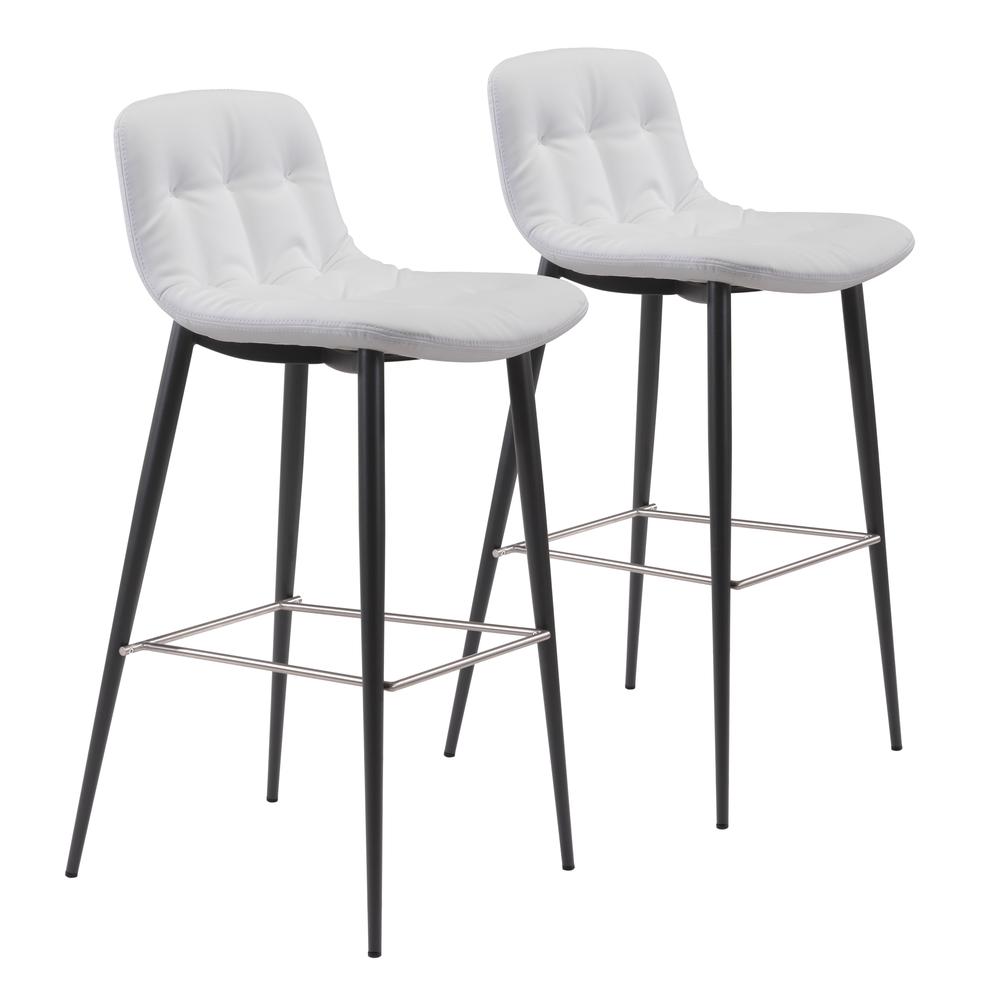 Tangiers Barstool (Set of 2) White. Picture 1